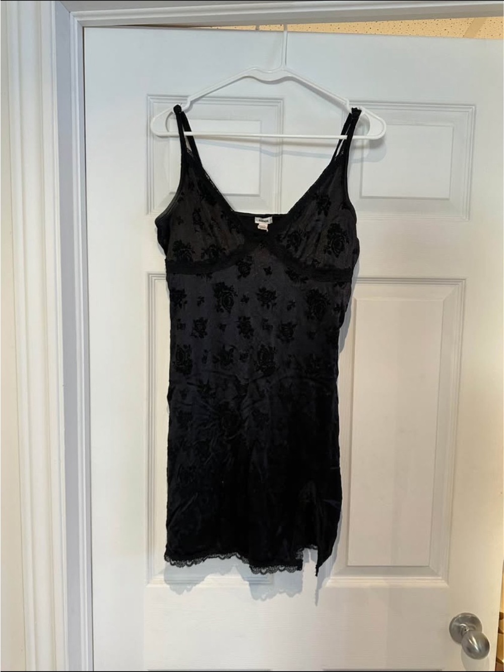 Garage Black Floral Lace Slip